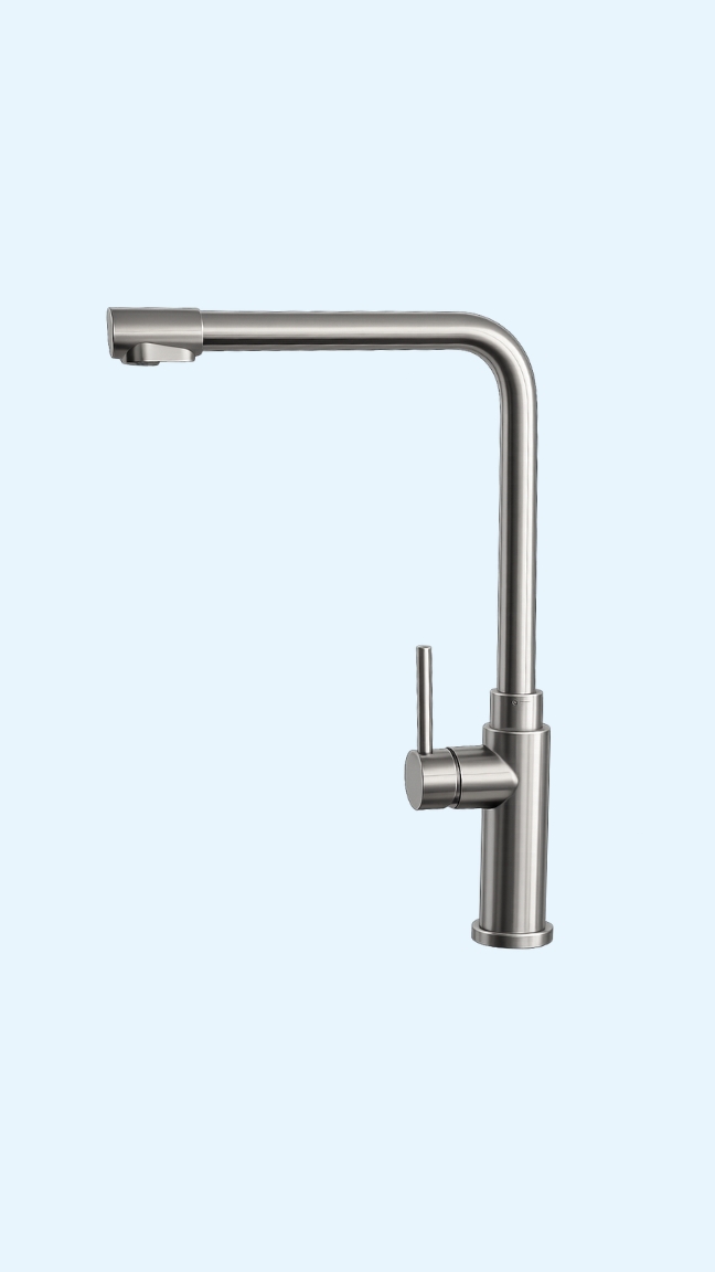 Torneira de 3 vias HULP em inox